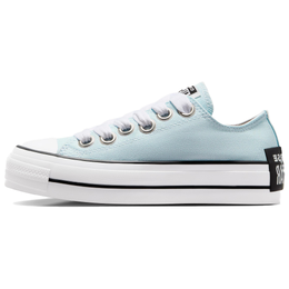 Converse Женские кроссовки Chuck Taylor All Star, устойчивые к истиранию, увеличивающие рост, из парусины, голубого цвета a10426c | cyan