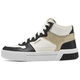 Женские скейтерские кроссовки Mid Top серо-черные Skechers 185105-ntbk | gray black