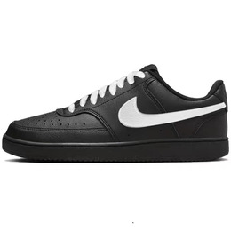 Nike Кроссовки Court Vision с низким верхом для скейтборда, устойчивые к истиранию и скольжению, унисекс, черно-белые dh2987-002（team331-黑武士） | black white