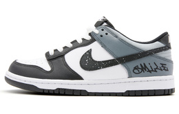 Nike Кроссовки для скейтбординга Dunk Low с антискользящим износостойким верхом, цвет GS, черный, синий cw1590-100(team44-雾霾海盐) | custom
