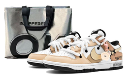 Dunk Low 'Black' Panda Низкие Кроссовки для Скейтбординга GS Неаполитанский Желтый Nike cw1590-100(team131-别找我麻烦黄s) | yellow