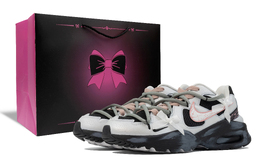 Nike Кроссовки Air Max Fusion с амортизацией, противоскользящие и износостойкие, низкие, женские, цвет черный, розовый cj1671-100（team376-女款幽影芭蕾） | shadow ballet-box