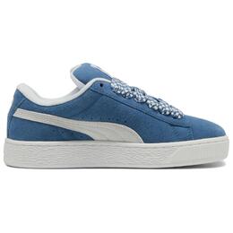 Женские сине-белые замшевые скейтерские кроссовки XL Low Top Puma, Horizon Blue-Puma White 398310-01 | horizon blue-puma white