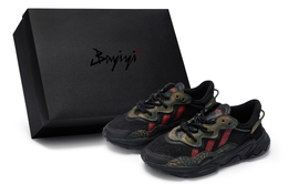 Adidas Массивные кроссовки унисекс низкие, зеленые/красные/черные ee6999(team80-男女同款战地预警s-box) | black green red