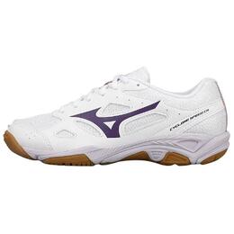 Mizuno Кроссовки для волейбола Cyclone Speed CN с противоскользящим покрытием, износостойкие, унисекс, белые, фиолетовые v1ga218135 | white purple