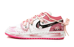 Jordan Баскетбольные кроссовки Air 1 Low Vintage GS розовые белые dr9498-168(team11-蔷薇花园女款粉白)