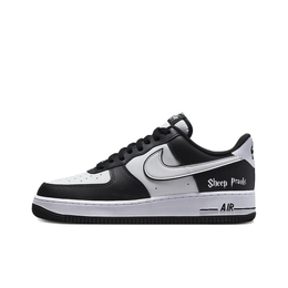 Nike Кроссовки Air Force 1 с низким верхом, устойчивые к истиранию и балансирующие, для скейтбординга, унисекс, белые, черные dv0788-001(team384-熊猫空军a) | white black