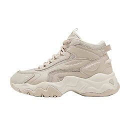 Прочные тёплые массивные кроссовки мид-топ Beige/Light Gray Skechers 168015-nat | beige/light gray