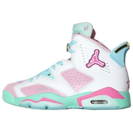 Кроссовки 6 Retro Doernbecher Jillian Women's Jordan, белый/розовый/зеленый ib6059-920 | white pink green