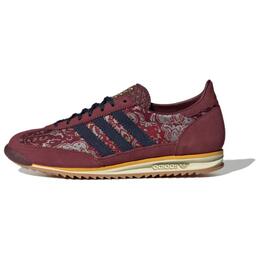 Adidas Кроссовки Adidas Sl 72 Og Shadow Red Maroon Bright Gold Women's id1434 | dark red/beige/black