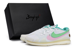 Nike Air Zoom Vapor Pro 811 Производственные противоскользящие износостойкие низкие теннисные кроссовки унисекс белый розовый зеленый hm3705-141(team80-男女云澈绿sbox) | white pink green