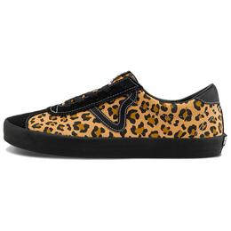 Vans Низкие кроссовки для скейтбординга унисекс, черные, коричневые vn000ctdblk | leopard brown/black