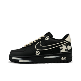 Nike Кроссовки для скейтбординга Air Force 1 с противоскользящим износостойким верхом, унисекс, черные cw2288-001（team305-麻绳尼卡） | black