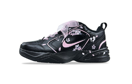 Nike Низкие кроссовки Air Monarch 4 с защитой от скольжения, износостойкие, унисекс, черно-розовые 415445-001(team456-暗夜樱花) | pink