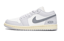 Jordan Баскетбольные кроссовки Air 1 Slip-Resistant Coverage Low-Top Vintage, женские, серо-белые dc0774-103(team59-女款灰白二) | gray white