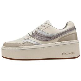 Классические кеды Court Classics низкие женские Skechers цвет тауп натуральный/тауп 185291-nttp | natural/taupe