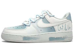 Кроссовки Air Force 1 с низким верхом, противоскользящие, износостойкие, унисекс, цвет Stone Lotus Blue Nike, Stone Lotus Blue cw2288-111(team400-夏日物语男女款蓝) | stone lotus blue