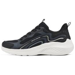 Женские повседневные кроссовки Low Top Black White Skechers, черно-белые 117487-blk | black/white