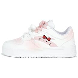 Кроссовки для скейтбординга Anta Life Collection, нескользящие, износостойкие, женские, розовые, белые 922418001q-1(teamtwo-腮红猫) | pink