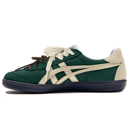 Onitsuka Tiger Ударопрочные, нескользящие, низкие кроссовки для скейтбординга Tokuten, унисекс, бежево-зеленые 1183a907-021(teamy-男女款斑斓布丁绿黄) | beige green