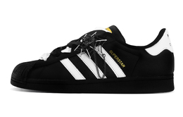 Adidas SUPERSTAR Противоскользящие и износостойкие легкие низкие кроссовки для скейтбординга унисекс черно-белые eg4959(team119-黑面蜘蛛) | black