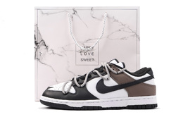 Nike Кроссовки для скейтбординга Dunk Slip с низким верхом, унисекс, черно-коричневые dd1391-100(team-59男款黑棕十四sbox) | black brown