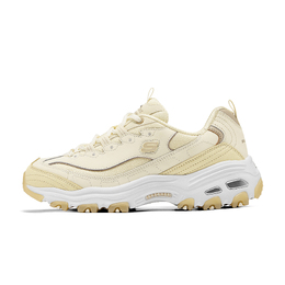 Женские низкие массивные кроссовки светло-желтые Skechers 150241-ntyl | light yellow