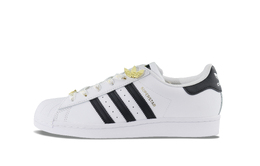 Adidas SUPERSTAR Противоскользящие износостойкие низкие кроссовки для скейтбординга унисекс белые eg4958(team129-黑金贝壳) | white
