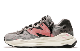New Balance Кроссовки NB 5740 с низким верхом, противоскользящие, износостойкие, унисекс, серо-розовые m5740ta(team177-干枯玫瑰) | gray pink