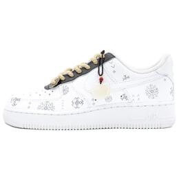 Nike Кроссовки для скейтбординга Air Force 1 Jade Ruyi с противоскользящим износостойким низким верхом, унисекс, белые, черные cw2288-111(team335-玉如意白黑) | white black