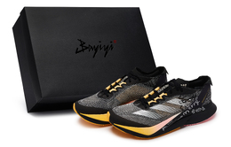 Adidas Кроссовки Adizero Boston 12 с низкой амортизацией, унисекс, черно-серого цвета if9212(team80-男女同款摆酷烟雾s-box) | black gray