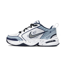Nike Кроссовки Air Monarch 4 для скейтбординга, унисекс, низкие, белые/черные/синие 415445-102(team341-银河星际) | white black blue