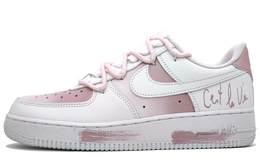 Nike Кроссовки Air Force 1 с противоскользящим износостойким низким верхом для скейтборда унисекс, цвет "Бегония-розовый" cw2288-111(team400-夏日物语男女款粉) | begonia pink