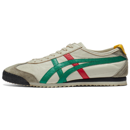 Onitsuka Tiger MEXICO 66 Нескользящие износостойкие низкие повседневные кроссовки унисекс бежево-зеленого цвета 1183c319-201 | beige green