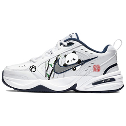 Nike Низкие кроссовки Air Monarch 4 с защитой от скольжения, износостойкие, массивные, унисекс, белые 415445-102(team181-可爱小熊猫) | white
