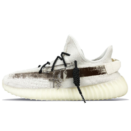 Adidas Кроссовки Yeezy Boost 350 V2, износостойкие, повседневные, белые, унисекс hq6316(team373-灵蛇缠绕s-box) | white