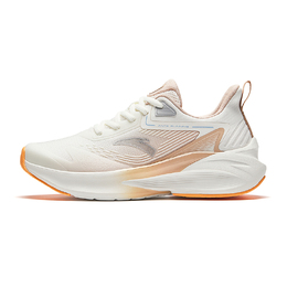 Кроссовки Anta Running Collection с низким верхом, нескользящие, износостойкие, амортизирующие, женские, белые, оранжевые 922435502-3 | ivory white/light walnut
