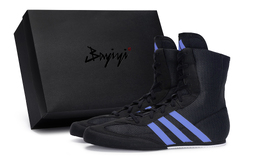 Adidas Кроссовки Box Hog 2.0 с высоким берцем, устойчивые к истиранию, унисекс, черно-синие fx0561(team80-男女同款银河漫游深蓝s-box) | black blue