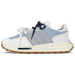 Adidas Кроссовки Retropy E5 с низким верхом, противоскользящие, износостойкие, унисекс, белые, серые, синие h03075(teamy-男女款海底冰蓝白灰蓝) | white gray blue