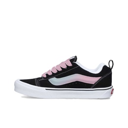 Vans Кроссовки для скейтбординга Knu Skool с противоскользящим покрытием, износостойкие, унисекс, черно-розовые vn0009qc6bt1（team613-渐变粉青） | black pink