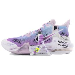 Nike Баскетбольные кроссовки Air Max Impact 3 с низким верхом, износостойкие и нескользящие, унисекс, белые, фиолетовые dc3725-101（team240-紫罗兰） | light purple