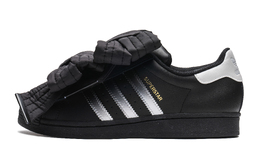 Adidas Низкие противоскользящие износостойкие кроссовки для скейтбординга SUPERSTAR, унисекс, черные eg4959(team22-男女浪漫主义黑银) | black