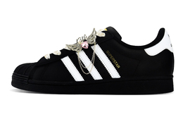 Adidas SUPERSTAR Противоскользящие и износостойкие легкие низкие кроссовки для скейтбординга унисекс черные eg4959(team119-浪漫羽翼) | black