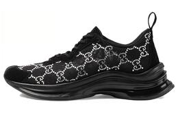 Gucci Женские кроссовки для бега «GG Crystal Black» 758088 facg4 1099 | black