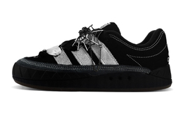 Adidas Низкие, износостойкие, противоскользящие кроссовки для скейтбординга Adimatic, унисекс, черные, серебристые id3938(team119-银翼蜘蛛) | black silver