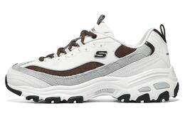 Женские кроссовки Skechers D'Lites 1.0 'Белый Серый Коричневый' Черный Белый Коричневый+Подарок 896276-owbr | black white brown+giveaway