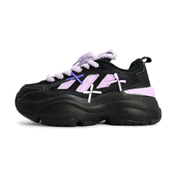Adidas OZGAIA Женские повседневные кроссовки с низким верхом, увеличивающие рост, с противоскользящим покрытием и износостойкими свойствами, цвет черный/фиолетовый ig6045(team629-紫夜精灵) | black purple