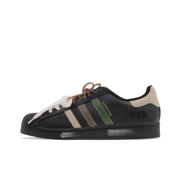 Adidas SUPERSTAR Износостойкие и легкие низкие кроссовки для скейтбординга унисекс черные eg4959(team-577雨林鬣蜥) | black