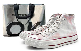 Converse Кеды 1970s Anti Slip Wear Resistant High Top Canvas Shoes Unisex White Pink 162056c(team486-扎染粉 sbox) | white pink