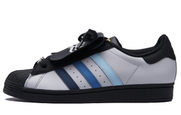 Adidas Низкие, износостойкие, противоскользящие кроссовки для скейтбординга SUPERSTAR, унисекс, черно-серые eg4959(team645-蓝灰) | black gray